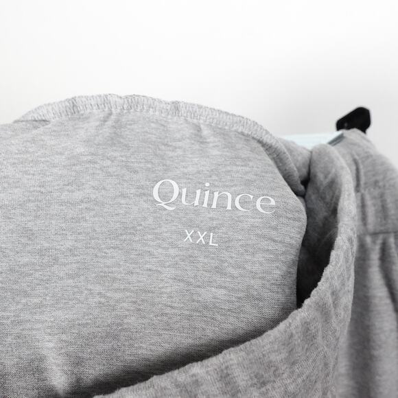 New Quince Flowknit Performance Pant Heather Pale Gray Men’s XXL Athleisure - Picture 11 of 13
